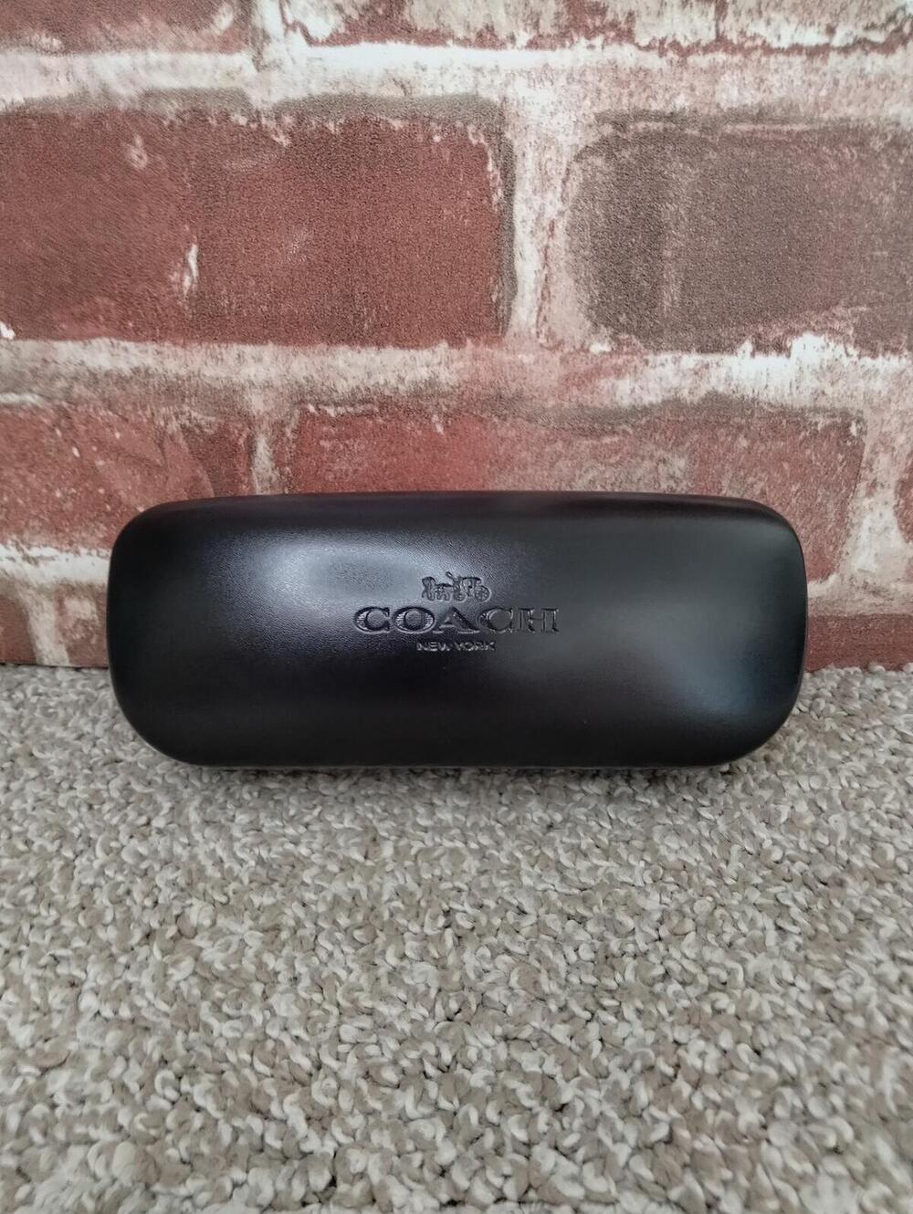 Coach New York Black Hard Clamshell Sunglasses Eyeglasses Case